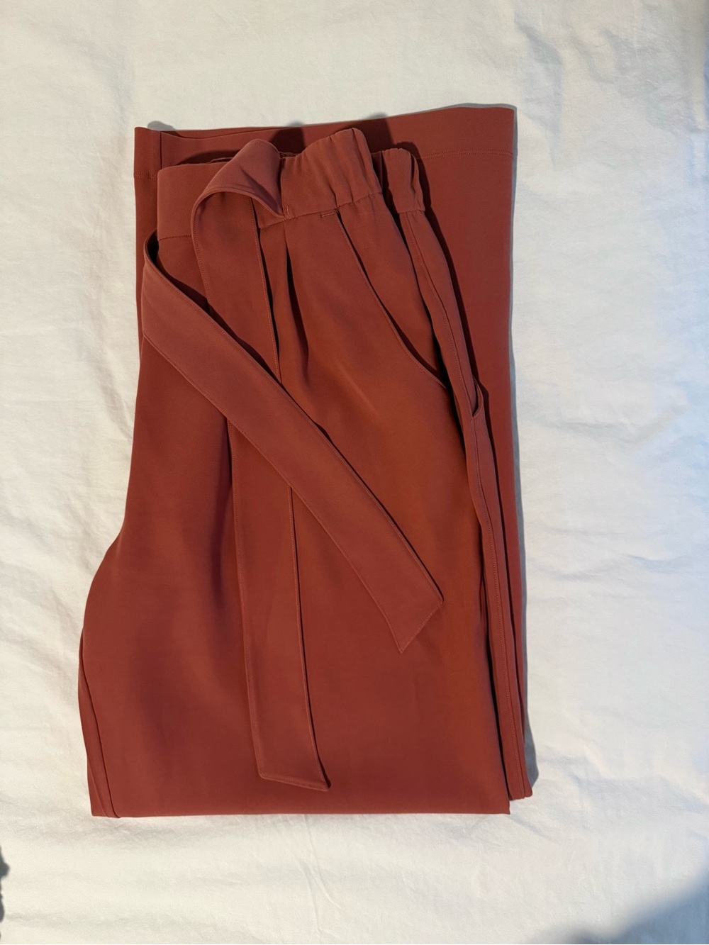 Lululemon High-Rise Paperbag Waist Wide-Leg Pants - Rust